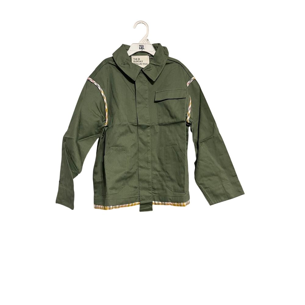 The Sunday Collective Cotton Twill Canvas Shirt Jacket Size 8-9